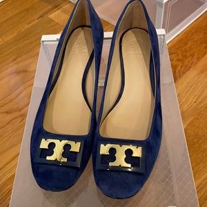Navy Tory Burch Flats
